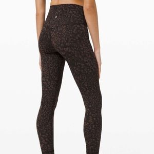 Lululemon Align High-Rise Pant 25”. Wild Thing Camo Brown.